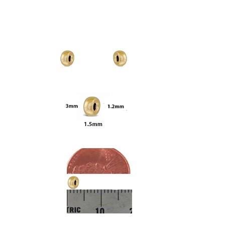 14/20 Gold Filled Donut Beads | 3mm 4mm 5mm 6mm 8mm | 14k Rondell Beads