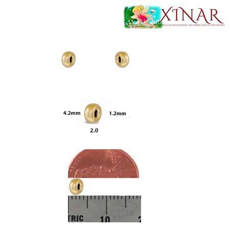 14/20 Gold Filled Donut Beads | 3mm 4mm 5mm 6mm 8mm | 14k Rondell Beads