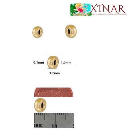 14/20 Gold Filled Donut Beads | 3mm 4mm 5mm 6mm 8mm | 14k Rondell Beads