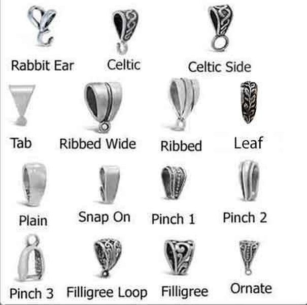 .925 Sterling Silver Sterling Silver Necklace & Charm Bails | Celtic Knot | Snap On | Gift Idea | Made in USA - Xinar