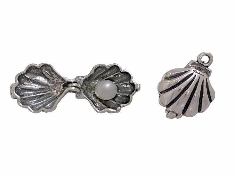 Oyster Shell Charm Sterling Silver - product image 6