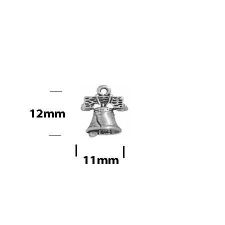 Sterling Silver Liberty Bell Charm - Patriotic Jewelry for American History - product image 8
