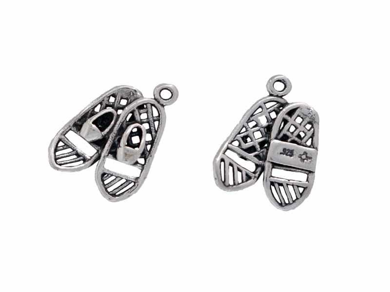 Snowshoes Charm Sterling Silver | Footwear Jewelry | Gift Idea | Made in USA