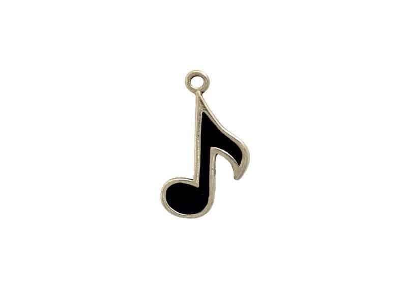16th Note Charm Sterling Silver Enamel - main product image
