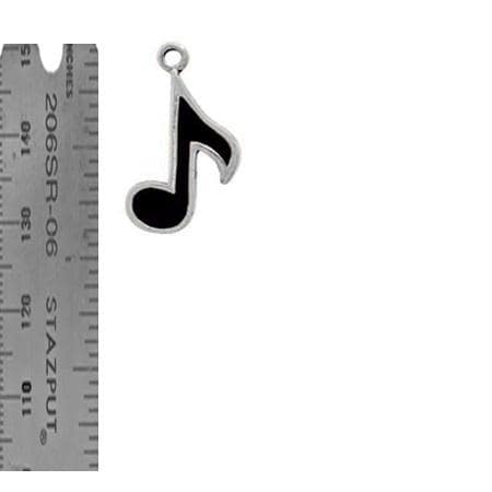 16th Note Charm Sterling Silver Enamel - product image 6