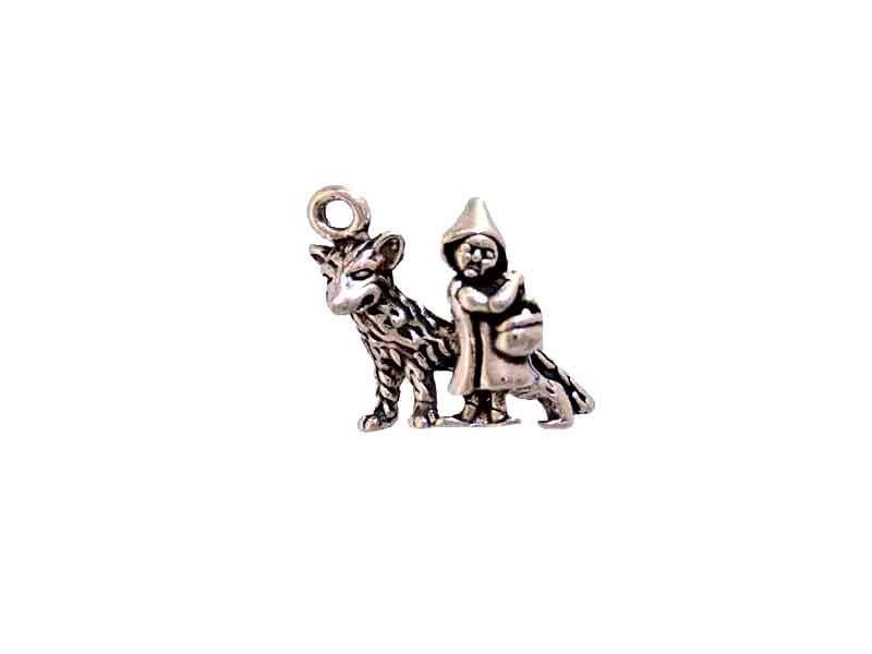 Little Red Riding Hood Charm Sterling Silver - product image 10