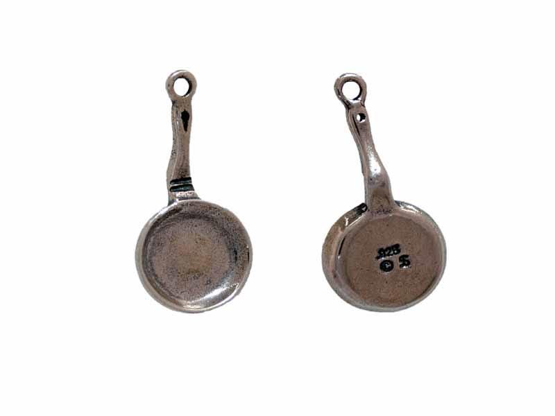 Sauté Pan Charm Sterling Silver | Cooking Pot Jewelry | Gift Idea | Made in USA