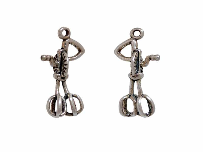 Egg Beater Charm Sterling Silver | Kitchen Utensil Charms | Utensil Jewelry | Gift Idea | Made in USA