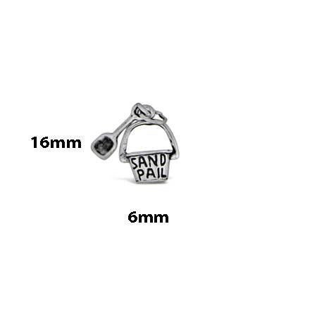 Sand Pail Charm Sterling Silver - product image 8