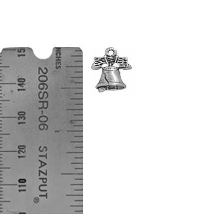 Sterling Silver Liberty Bell Charm - Patriotic Jewelry for American History - product image 4