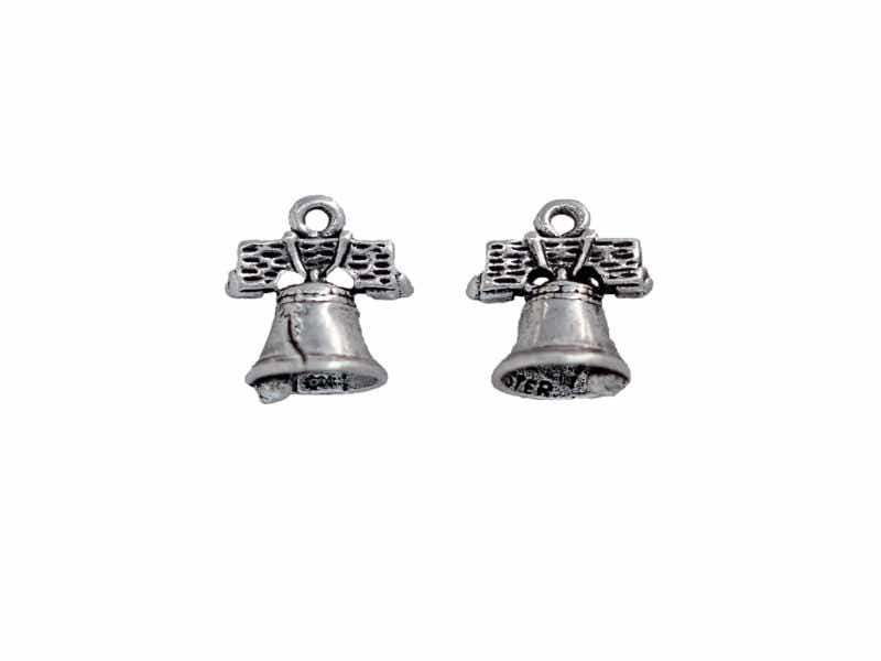 Sterling Silver Liberty Bell Charm - Patriotic Jewelry for American History - product image 6