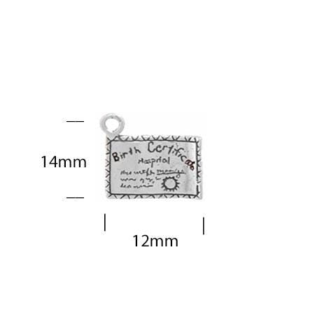 Birth Certificate Charm - product image 6
