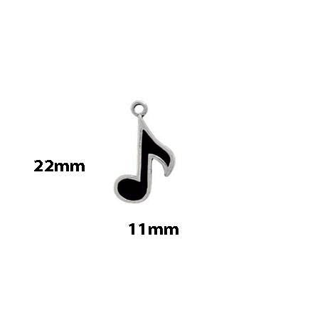 16th Note Charm Sterling Silver Enamel - product image 9