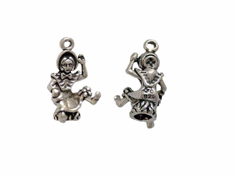 Little Miss Muffet Charm Sterling Silver - detail view