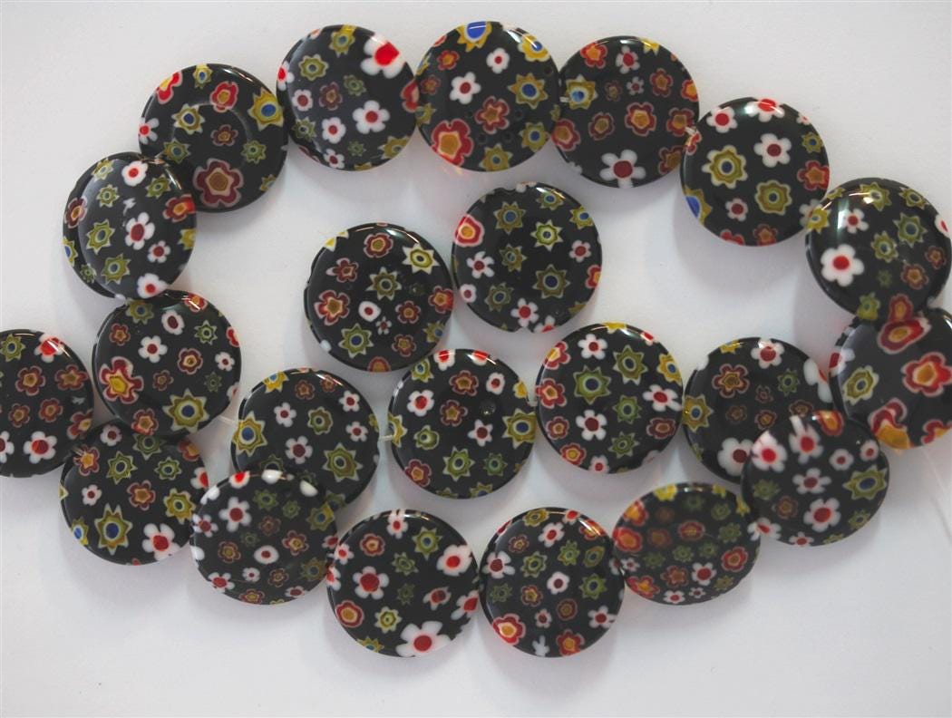 12mm Millefiori Beads | Glass Beads
