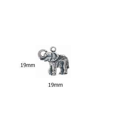 ling Silver Elephant Charm - alternate angle