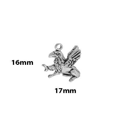 Griffin Charm | Sterling Silver | Myth Jewelry | Gift Idea | Made in USA